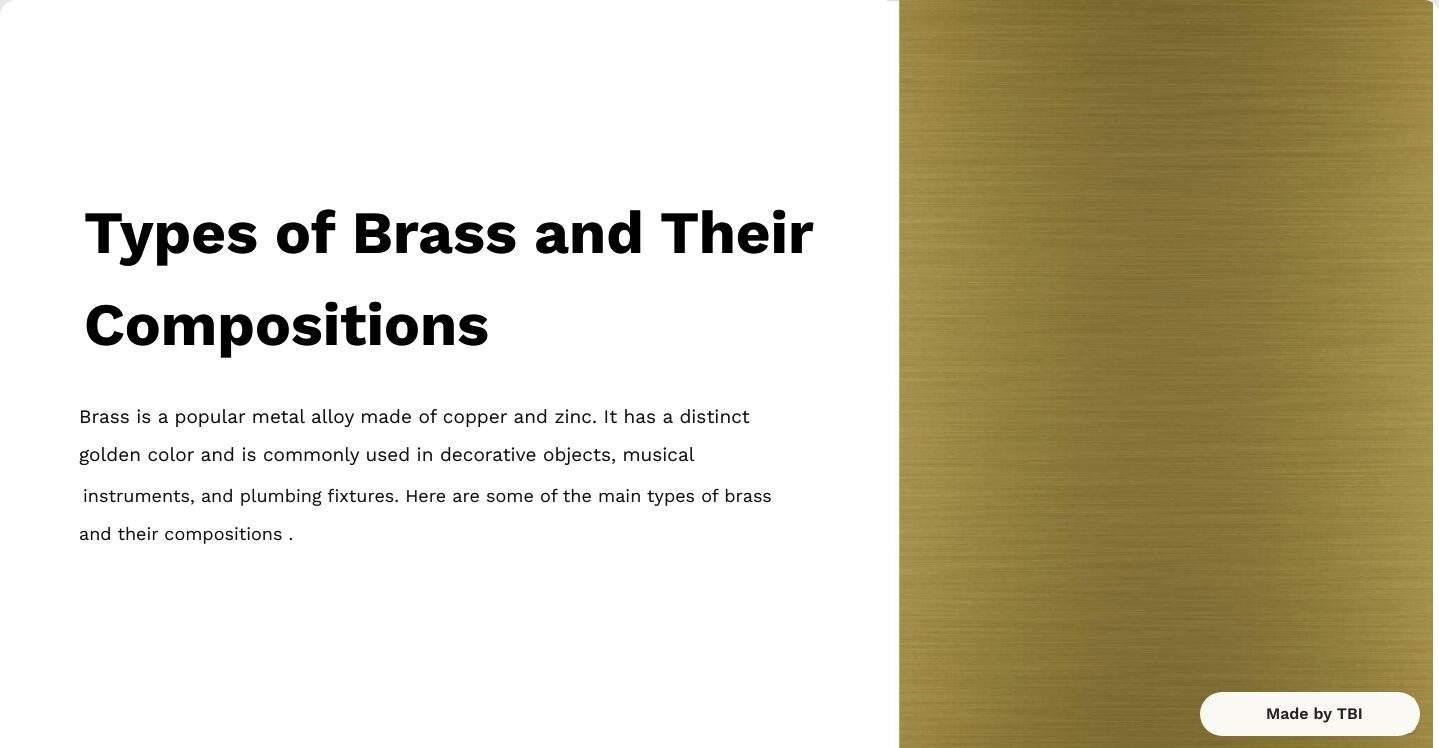 Brass: Composition, Properties & Uses